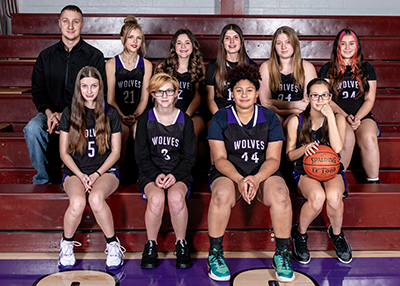 Girls JV Basketball team